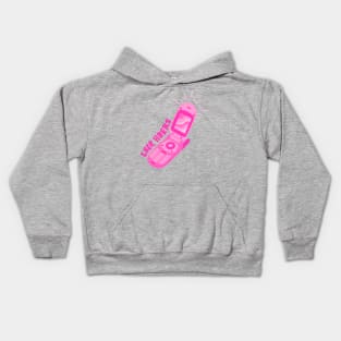 L8er H8ers y2k Pink Flip Phone Kids Hoodie